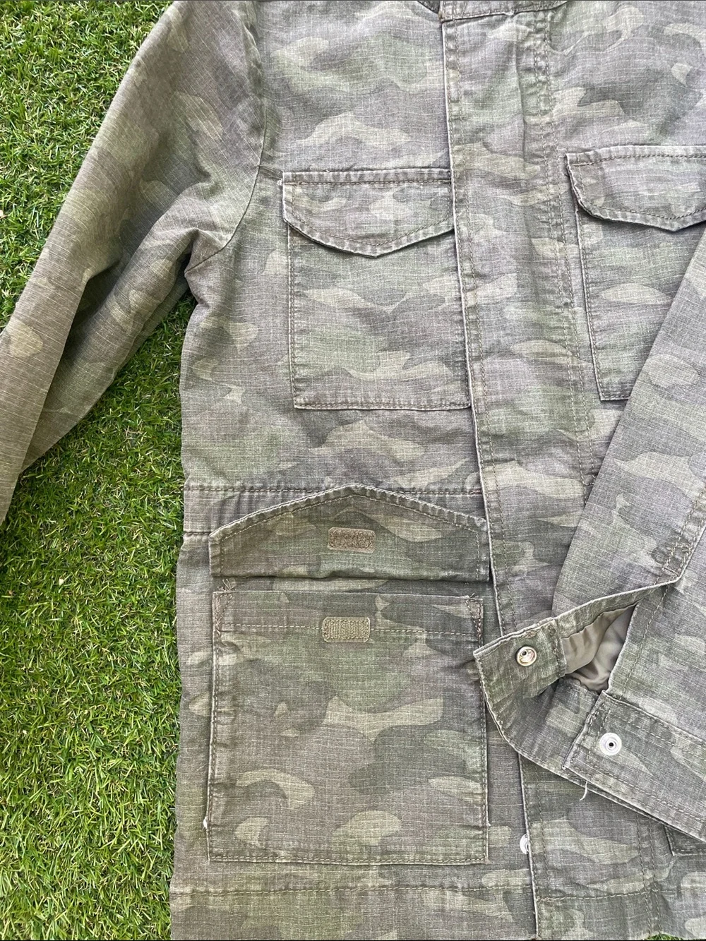 OshKosh B'gosh Kids Gray Camo Utility Jacket